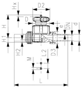 PP 雙由任隔膜閥 PTFE/EPDM​