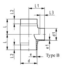 PVDF HP 異徑三通