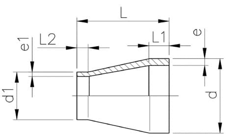 PVDF 大小頭 Reducer